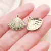 30 Tipos de Colgantes con Temática Oceánica y Pedrería: Ballena, Cangrejo, Tortuga, Estrella de Mar, Perla, Cola de Pez Colgantes de Aleación Accesorios para Joyería DIY