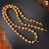 Cadena de Amuleto Budista Tailandés Auténtico Taijia Cadena para Colgar Thangka de Pan de Oro Colgante de Cera de Abeja de Cristal con Cadena Hebilla Tipo Pico de Águila de Acero de Titanio