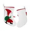 Calcetines Navideños de Liquen Transfronterizos para Personas Mayores Bolsas de Dulces Colgante para Árbol de Navidad Bolsas de Regalo Calcetines de Decoración para Fiesta Navideña Infantil