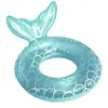 Bóia Inflável 3D de Lantejoulas Borboleta para Crianças, Boia Salva-Vidas Cauda de Sereia Espessa, Boia Unissex, Boia de Braço