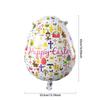 Globo de Película de Aluminio con Forma de Zanahoria, Pollito de Cáscara Rota y Conejo de Pascua Transfronterizo Nuevo, Decoración para Fiesta de Pascua