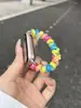 Cordón para Teléfono Gummy de Colorido Twist Correa Elástica Adecuado para Xiaomi Mi Band Generación 10/9/8 Universal
