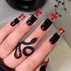 Uñas postizas de estilo oscuro de venta caliente transfronteriza europea y americana, parche de uñas para usar, chica hot y2g, uña postiza, uña, uña, parche de uñas, uña acabada