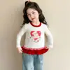 2026 Niñas Primavera y Otoño Nuevo Manga Larga Simple Estampado de Dibujos Animados Lindo Moda Top Infantil Versátil Cómodo Moderno