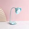 Lámpara de escritorio LED plegable con forma de flor para aprendizaje, dormitorio, mesita de noche, estudiantes de primaria, escritorio para escribir, dormitorio, tacto de tercera marcha