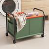 Carrito Estante de Almacenamiento Juguete Cesta de Almacenamiento para Artículos Varios Estante de Almacenamiento Dormitorio Sala de Estar Cuatro Ruedas Gran Capacidad Ensanchado Extraíble