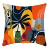 Fronha Boêmia Transfronteiriça da Amazon Arte Abstrata Moderna Fronha Decorativa de Linho para Sofá