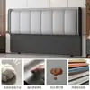 Nova Mesa de Cabeceira Simples e Moderna 2025 Ultrafina Luxo Leve Estofada Macia Cabeceira de Cama Encosto Integrado de Chão Compra Individual