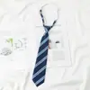 Corbata Rayada Rojo Vino para Mujer, Estilo Japonés, Estilo jk, Estilo Preppy, Persona Perezosa, Foto sin Trabajar, Material Escolar, dk Corto Marrón Hombre