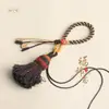 Accesorios para Joyería DIY Colgante Nudo de Maíz Estilo Étnico Tejido a Mano Borla de Algodón Llavero Al Por Mayor