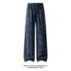 Chegada Nova Outono 2026 Base Branca Veludo Tie-Dye Xadrez Calça Longa M-5XL HK261004-P21