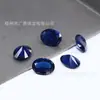 Venta Caliente de Fábrica Forma de Huevo Azul Gema Sintética Nano 2*3-10*14mm Azul Ovalada Piedra Suelta Nano Resistencia a Altas Temperaturas