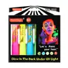 Pintura Facial Luminosa de 6 Colores Transfronteriza Pintura Corporal Halloween Lápiz Luminoso para Maquillaje Facial Soluble en Agua Maquillaje Festivo