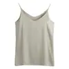 Camisola de Verano Nueva Colección Transfronteriza de un Solo Hombro con Tirante Fino y Cuello en V para Mujer, Adecuada como Capa Interior o Exterior