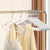 Percha de plástico antideslizante para el hogar, sin costuras, para colgar ropa de adultos, venta al por mayor