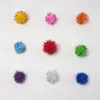 Suministro Listo de Bolas Brillantes de Polipropileno para el Cabello, Bolas Peludas Pequeñas Coloridas, Juguetes de Bolas para el Cabello Hechos a Mano para Preescolar, Venta al Por Mayor