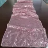 Decoração de Mesa de Festa Transfronteiriça Caminho de Mesa Poliéster Paetê Caminho de Mesa Banquete de Aniversário Hotel Comida Ocidental Decoração de Casamento Mesa