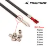 Anillo a prueba de explosiones de acero inoxidable para arco y flecha adecuado para caña de flecha de 3.2 mm de diámetro interior Anillo de cola a prueba de explosiones de acero inoxidable Flecha