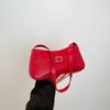 Bolsa Feminina Nova Simples Bolsa de Mão Fofa 2025 Primavera Versátil Ins Bolsa Casual Bolsa de Ombro Único Bolsa de Axila para Mulheres