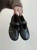 Zapatos Mary Jane Planos Cómodos Versátiles Estilo Coreano con Forro de Felpa para Mujer Modelo Nuevo 2025 con Correa de Velcro, Boca Baja, Punta Redonda y Forro de Felpa