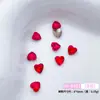 Decoraciones de Arte para Uñas con Pedrería en Forma de Corazón de Dopamina de Moda, Accesorios para Uñas, Arte para Uñas de Corazón 3D con Pedrería Apilada