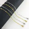 En stock acero inoxidable dorado comprimido lateral cadena doble C girasol moda fresca acero de titanio joyería para hombres y mujeres