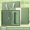 Caderno A5, personalizável com logotipo, espessado com fecho, adequado para uso profissional e de escritório, com gravação de texto, design simples e elegante, capa de couro, diário
