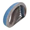 Cinto de Lixa Abrasivo de Corindo Zircônia Azul de Venda Quente Transfronteiriça 20mm x 520mm para Polimento, Desbaste, Remoção de Ferrugem de Metal e Aço Inoxidável Resistente