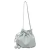 Bolso cubo único de cordón de nicho 2026 nuevo bolso cruzado versátil de moda para mujer bolso nube súper popular exquisito