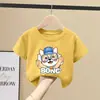 Ropa Infantil Camiseta de Manga Corta para Niños Verano Nuevo Estilo Niños Mediana y Grande Niños Algodón Puro Verano Camisetas de Cuello Redondo para Niños Verano Tendencia