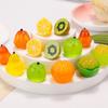 Paisaje en Miniatura Simulación Frutas Luminosas Verduras Comida Juguete Figura de Resina Pinza para el Cabello Decoración DIY Accesorios Figura Pequeña Tridimensional