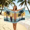 Nueva Toalla de Playa de Microfibra Estampada con Diseños Personalizables, Exportación Transfronteriza de Poliéster-Nailon Toalla de Baño Grande