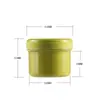 Frasco Colorido de Boca Larga 80ml Frasco de Plástico de Boca Larga Creme para Máscara Facial Frasco Dosador de Alimentos Pote Selado Exportação Transfronteiriça