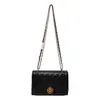 2026 Nova Tendência Design de Fivela de Cadeado Cor Sólida Bordado Acolchoado Textura de Corrente Crossbody Ombro Pequena Bolsa Quadrada