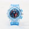 Reloj para Niños Anime Superhéroe LED Electrónico Estudiantes de Primaria Analógico Alfabetización Regalo Reloj de Cuarzo Mayoreo