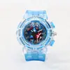 Reloj infantil Capitán América dibujos animados superhéroe LED electrónico estudiante de primaria manecillas alfabetización cuarzo