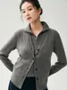 Chaleco de punto 100% cachemir puro para mujer, cárdigan de punto trenzado adelgazante y versátil, chaleco interior estilo preppy