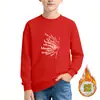 Sudadera Casual de Marca Popular y de Moda para Niños, Estilo Americano Elegante con Estampado de Letras, Manga Larga, Cuello Redondo, Chaqueta de Primavera Transfronteriza