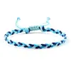 Comércio Exterior Transfronteiriço Joias Corda de Cera Trançada Pulseira de Mão Brinquedo Pulseira Trançada de Três Fios Colorida Cruzada Conjunto Ajustável para Casal
