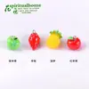 Accesorios para llavero con diseños de fruta ojo de oveja, fresa y manzana. Llaveros hechos a medida para adornos colgantes creativos y piezas decorativas