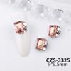 Internet Celebrous Explosive Nail Art Crystal Pile Drill Finished Super Flash Crooked Heart Retangular Right Angle Handmade Pearl Nail Ornament
