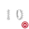 Nuevos Pendientes de Plata de Ley 925 con Elemento Retorcido de 8 Caracteres, Pendientes de Gama Alta Incrustados con Diamantes, Pendientes Elegantes Más Vendidos en Europa y América