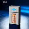 Estojo de Cigarros de Fio de Tungstênio de Grande Capacidade com Luzes Coloridas, Carregamento USB, Acendedor Integrado de Fio de Tungstênio, Capacidade para 20 Cigarros, Publicidade com Logo a Laser