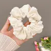 Diadema de Punto de Lana Rayada Estilo Coreano Simple Otoño Invierno Alta Gama Elegante Versátil Scrunchie Cuerda para el Cabello Accesorio para el Cabello