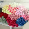 Flor de Rosa de Terciopelo de Tallo Único con Tacto Real para Decoración del Hogar Suministros Boda Planta de Simulación Flor Artificial