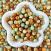Cuentas de Raíz de Bodhi de Jade Blanco Natural Pulsera de Semillas de Bodhi Hecha a Mano para Manualidades DIY Alivio del Estrés Venta al por Mayor