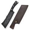 Faca de Cozinha Dragon Slayer, Faca Doméstica com Bainha, Faca Especializada para Açougueiros, Faca Comercial para Fatiar, Faca Afiada para Cortar Madeira, Faca do Chef