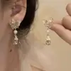 Super Hada Estrella Borla Clip para Oreja Mujer Lujo Accesible Elegantes Pendientes Largos Ins Nuevo Popular Nicho Pendientes Nuevos Versátil