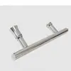 Manija de Puerta de Ducha Manija de Puerta de Baño Acero Inoxidable 304 Manija de Puerta Corredera de Inodoro Manija de Puerta de Vidrio Espaciado de Agujeros 145 mm