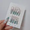 Uñas Portátiles Hechas a Mano, Estilo Francés Rosa Nude, Flores Blancas 3D con Pedrería, Suaves y Aclarantes, Uso Diario, Puntas de Uñas Terminadas Removibles